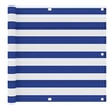 Image de Ecran de balcon Blanc et bleu 90x300 cm Tissu Oxford