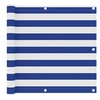 Image de Balkonscherm 90x500 cm oxford stof wit en blauw134918