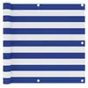 Image de Ecran de balcon Blanc et bleu 90x600 cm Tissu Oxford