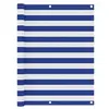 Image de Balkonscherm 120x300 cm oxford stof wit en blauw134920