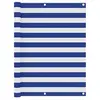 Image de Balkonscherm 120x400 cm oxford stof wit en blauw134921