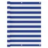 Image de Ecran de balcon Blanc et bleu 120x500 cm Tissu Oxford