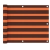 Image de Balkonscherm 75x600 cm oxford stof oranje en bruin134927