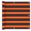 Image de Balkonscherm 90x600 cm oxford stof oranje en bruin134931