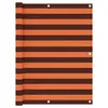 Image de Ecran de balcon Orange et marron 120x300 cm Tissu Oxford