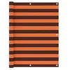 Image de Balkonscherm 125x500 cm oxford stof oranje en bruin134934