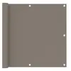 Image de Ecran de balcon Taupe 90x600 cm Tissu Oxford