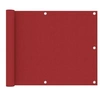 Image de Ecran de balcon Rouge 75x500 cm Tissu Oxford
