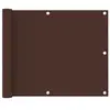 Image de Balkonscherm 75x600 cm oxford stof bruin135071