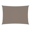 Image de Voile de parasol Tissu Oxford rectangulaire 4x5 m Taupe