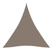 Image de Voile de parasol Tissu Oxford triangulaire 5x5x5 m Taupe