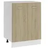 Image de Onderkast Lyon 60x46x81,5 cm bewerkt hout sonoma eikenkleurig801191