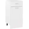 Image de Armoire de plancher à tiroir Blanc 40x46x81,5cm Bois ingénierie