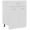 Image de Armoire de plancher à tiroir Blanc 60x46x81,5cm Bois ingénierie