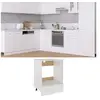 Image de Armoire à four Blanc 60x46x81,5 cm Bois d'ingénierie