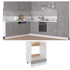 Image de Ovenkast Riga 60x46x81,5 cm bewerkt hout betongrijs802501