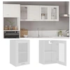 Image de Armoire en verre suspendue Blanc 40x31x60 cm Bois d ingénierie