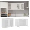 Image de Armoire en verre suspendue Blanc 80x31x60 cm Bois d ingénierie