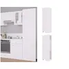 Image de Armoire de réfrigérateur Blanc 60x57x207 cm Bois d ingénierie