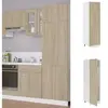 Image de Armoire de réfrigérateur Chêne sonoma 60x57x207 cm Aggloméré