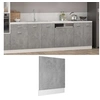 Image de Vaatwasserpaneel Lyon 59,5x3x67 cm bewerkt hout betongrijs802566