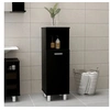 Image de Armoire de salle de bain Noir 30x30x95 cm Aggloméré