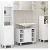 Image de Armoire de salle de bain Blanc 60x32x53,5 cm Bois d ingénierie