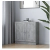 Image de Bibliothèque Gris béton 82,5x30,5x80 cm Bois d ingénierie