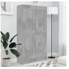 Image de Bibliothèque Gris béton 82,5x30,5x150 cm Bois d'ingénierie