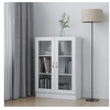 Image de Armoire à vitrine Blanc 82,5x30,5x115 cm Bois d ingénierie