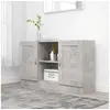 Image de Buffet Gris béton 120x30,5x70 cm Bois d ingénierie