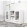 Image de Armoire à vitrine Blanc 120x30,5x70 cm Bois d ingénierie