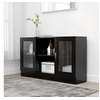 Image de Armoire à vitrine Noir 120x30,5x70 cm Bois d ingénierie