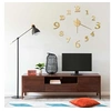 Image de Horloge murale - - Design moderne 3D - Doré - 100 cm - XXL