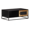 Image de Table basse 90x50x35 cm Bois de manguier brut