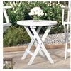 Image de Table pliable de jardin blanc Ø 46 cm bois d'acacia solide312117