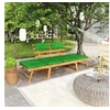 Image de Tuinbank met kussens 2-in-1 190 cm massief acaciahout312121