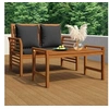 Image de Ensembles de bancs. canapes et tables de jardin bois massif gris 2 pieces 2 personnes