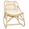 Image de Chaise en rotin non pliable H. 78 cm interieur blanc