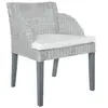 Image de Chaise interieur non pliable H. 76 cm en rotin gris