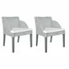 Image de Lot de 2 chaise en rotin non pliable interieur H. 76 cm gris