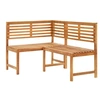 Image de Banc d angle de jardin 140 cm Bois solide d acacia