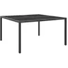 Image de Table de jardin Anthracite 130x130x72 cm Acier et verre