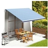 Image de Vervangingsdoek voor luifel 4,5x3,5 m blauw en wit311920