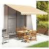 Image de Tissu de remplacement pour auvent Jaune et blanc 4x3,5 m