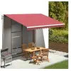 Image de Tissu de remplacement pour auvent Bordeaux rouge 4,5x3 m