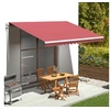 Image de Tissu de remplacement pour auvent Bordeaux rouge 4,5x3,5 m