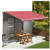 Image de Tissu de remplacement pour auvent Bordeaux rouge 5x3,5 m