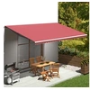 Image de Tissu de remplacement pour auvent Bordeaux rouge 6x3,5 m