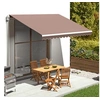 Image de Tissu de remplacement pour auvent Marron 4x3,5 m